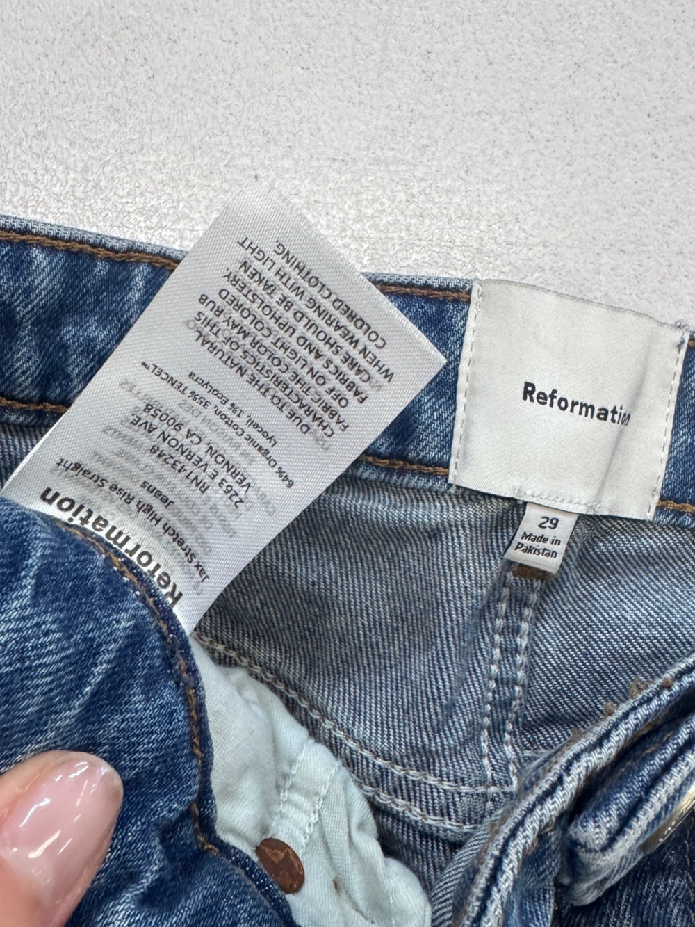 Reformation ‘Jax’ High Rise Straight Jeans - Norris, Women’s 29 - Picture 4 of 6